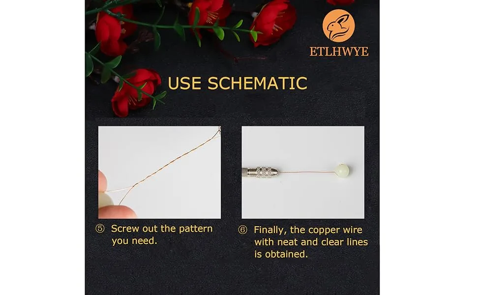 3PCS DIY Twisted Copper Wire Tool Winding Copper Wire for Jewelry Making  Artifact Handmade Antique Jewelry Accessories Mini Pin Vise Jewelry Making Tool (Tools&Copper) - 5. Screw out the pattern you need. 6. The twisted shape is better than purely hand-twisted.