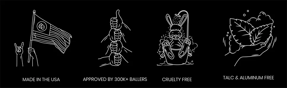 Ballsy Handy Shower Tool Sponge for Generating Extra Suds  with Gently Exfoliating Design - trust badges
