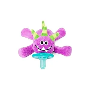 WubbaNub Infant Pacifier - Green Monster - Monster straight