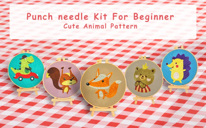 Punch Needle Kit Punch Needle Kits Adults Beginner Punch Needle Kit for Beginners Punch Needle Starter Kit Punch Needle Embroidery Kits Needle Punch Kit Needle Punch Needle Kit Embroidery Pen Kit - Punch Needle Kit
