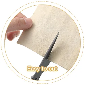 Potchen 20 Pieces Pre Cut Chamois for Smoothing Pot Rim Clay Pottery Tools Soft Cloth Leather Tool Kit Ceramic Supplies Ceramics Trimming (3 x 3.7 Inch) - product information 5