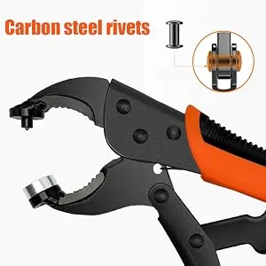Heavy Duty Snap Fastener Tool Adjustable Snap Setter Tool Includes 20 Sets 15mm Snaps for Boat Cover  Replacing Metal Snaps  Repairing Boat Covers  Canvas  Sewing  Tarps orange - product information 12
