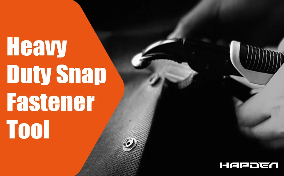 Heavy Duty Snap Fastener Tool Adjustable Snap Setter Tool Includes 20 Sets 15mm Snaps for Boat Cover  Replacing Metal Snaps  Repairing Boat Covers  Canvas  Sewing  Tarps orange - snap tool