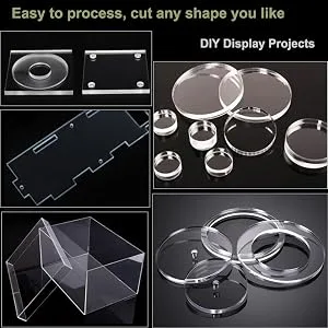 2Pcs 8X12 0.06 Thick Clear Acrylic Plexiglass Sheets Blanks Acrylic Plastic Sheets for Picture Frames Glass Replacement  Painting  Display Project  Transparent Acrylic Sheets for Signs  DIY Crafts 8 x 12 Clear 2 - DIY Display Projects