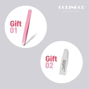 CORINGCO False Eyelashes Actress Eyelash Kit Self Adhesive Eyelashes Individual Eyelashes Partial False Eyelashes Eye Lashes Extension (0.10mm-9mm  10mm  11mm  12mm) (BK 12mm) - product information 4