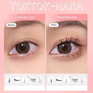 CORINGCO False Eyelashes Actress Eyelash Kit Self Adhesive Eyelashes Individual Eyelashes Partial False Eyelashes Eye Lashes Extension (0.10mm-9mm  10mm  11mm  12mm) (BK 12mm) - toktok_01