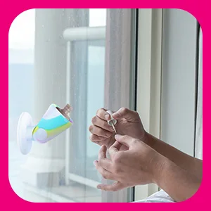 tweexy Hinge Untippable Nail Polish Bottle Holder | Anti-Spill Nail Polish Holder Stand  Tilted  Smartgrip Airlock Suction | Fingernail Painting  Nail Art Tools | Nail Polish Accessories (Unicorn) - product information 20