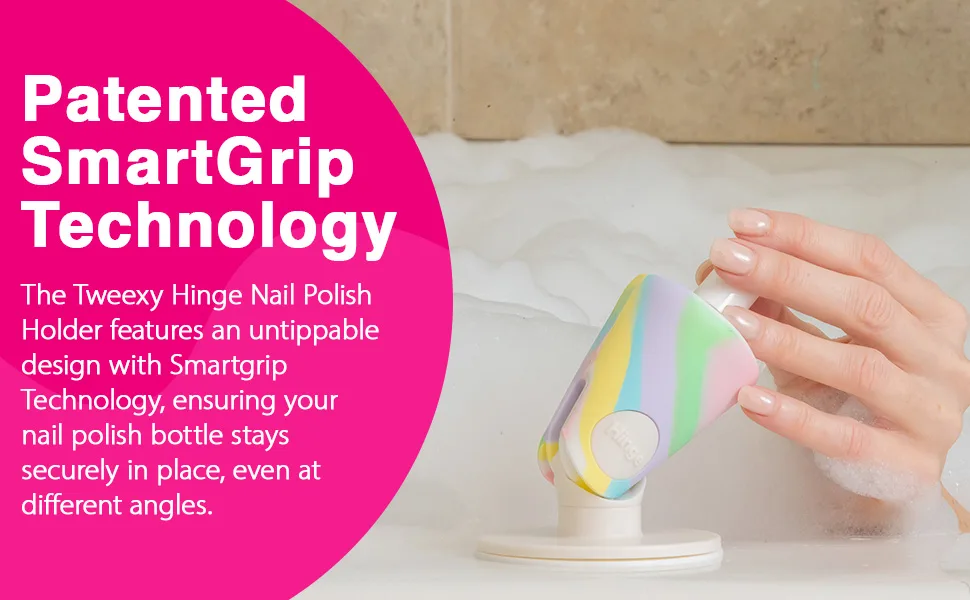 tweexy Hinge Untippable Nail Polish Bottle Holder | Anti-Spill Nail Polish Holder Stand  Tilted  Smartgrip Airlock Suction | Fingernail Painting  Nail Art Tools | Nail Polish Accessories (Unicorn) - product information 23