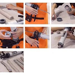 Clay Extruder  Clay Gun Tool is Assigned 13 Different Discs  Hand-Held Clay Extruder Gun for Sculpturing and Crafting - clay extruder gun for pottery