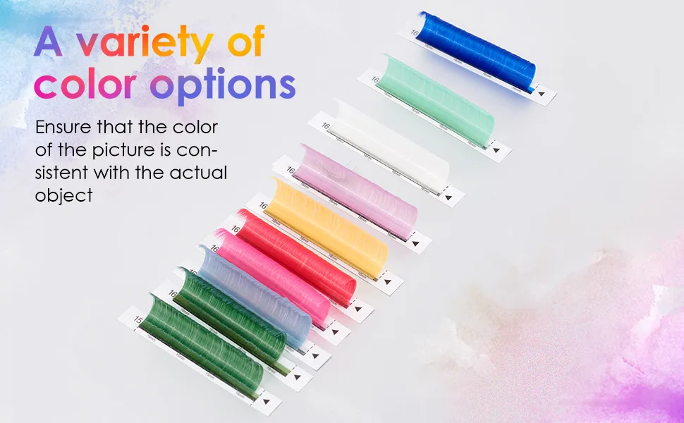 Colored Eyelash Extensions Easy Fan 8-15mm Mixed Purple D Curl Easy Fanning 0.07mm Self Premade Volume Lash Purple0.07D8-15 - colored eyelash