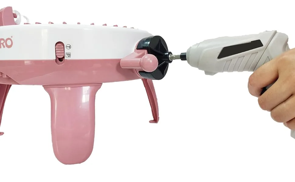 Knitting Machine Drill Attachment for Sentro Knitting Machine Adapter 3 Quick Knit Power Adapter for Sentro 22 Sentro 40 Sentro 48 Jamit Loom Crochet Machines Crank Handle Adapter - adapter drill attachment for sentro knitting machine 40 needles sentro knitting machine 48 needles