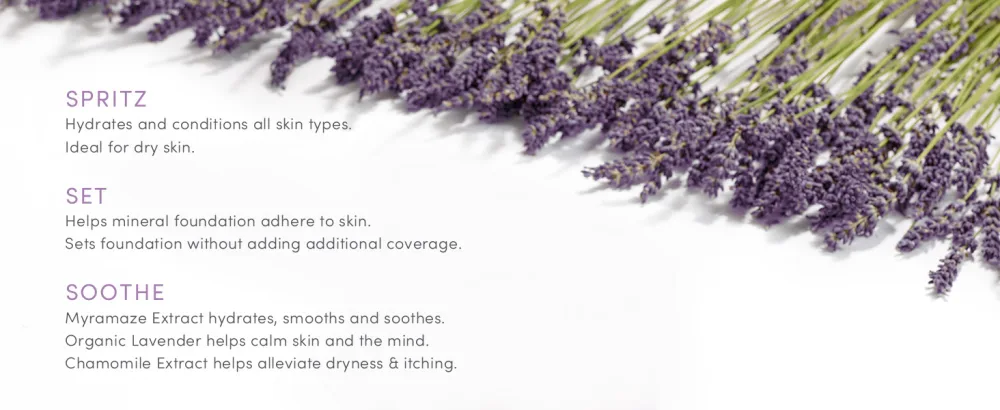 jane iredale Lavender Calming Hydration Spray  3.04 fl. oz. 3.04 Fl Oz - Lavender Hydration Spray Features and Benefits