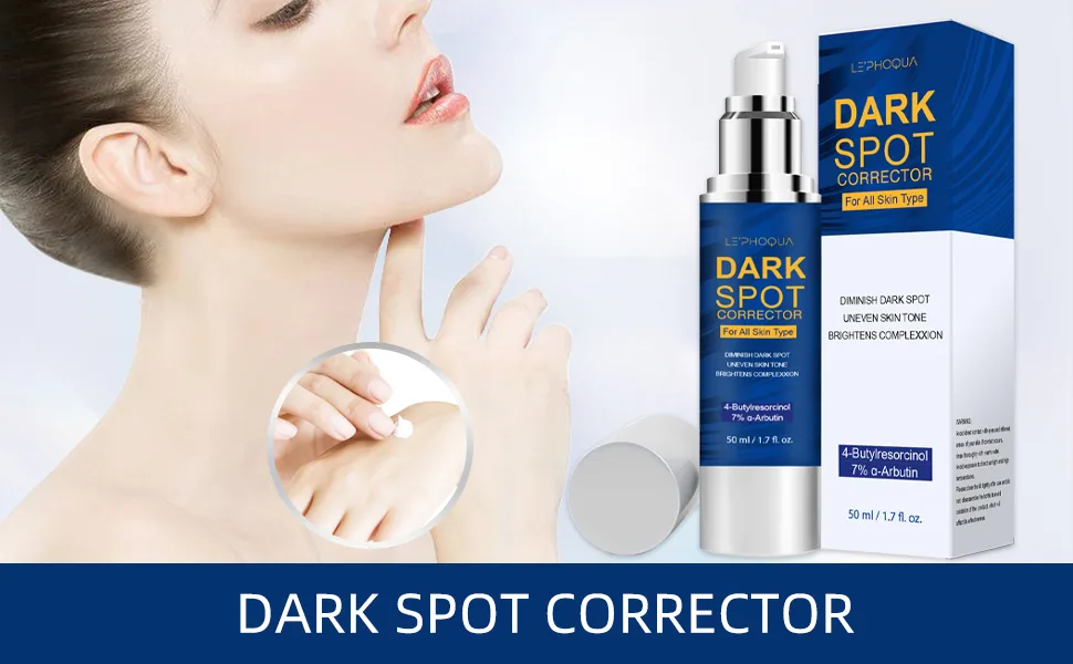 Le'phoqua Advanced Dark Spot Remover Cream for Face & Body  1.7 Fl Oz  All Skin Types  SPF 30  Fade Blemish & Hyperpigmentation blue - dark spot corrector