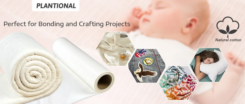 PLANTIONAL Medium Weight White Iron-On Non-Woven Fusible Interfacing: 39 x 72 inch Medium Weight Non-Woven Interfacing Iron On Polyester Single-Sided Interfacing for DIY Crafts Supplies - Sewing Interfacing