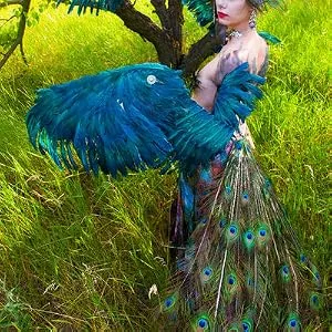 Soarer Long Peacock Feathers Bulk- 25pcs 32-35 inches Feathers for Vase  Holiday Decoration and DIY Crafts - product information 24