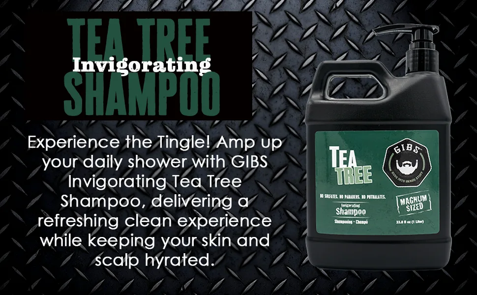 GIBS Grooming Tea Tree Shampoo  12 fl. oz. - product information 1