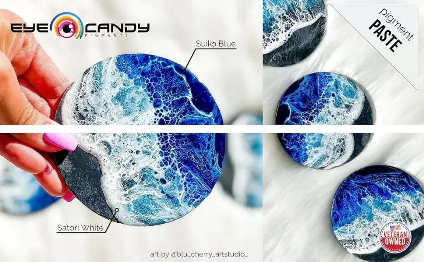 Eye Candy Red Resin Pigment Paste Kakyu Red (2 oz Paste / 4 oz Jar) | Epoxy  Resin Art Paste | Highly Pigmented - mica pigment epoxy resin art