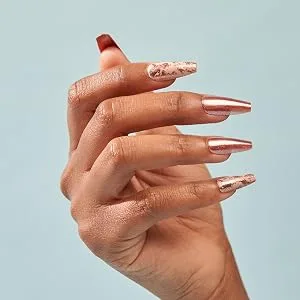The Nailest - Instant Luxury Acrylic Press-on Nails-C-curve Long Coffin- Polychromatic - product information 15