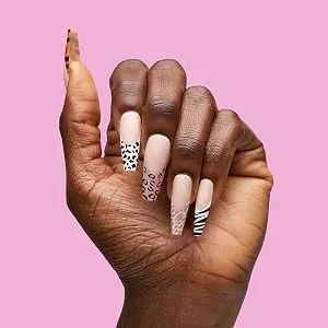 The Nailest - Instant Luxury Acrylic Press-on Nails-C-curve Long Coffin- Polychromatic - product information 16