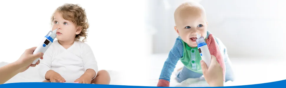Elepho eClear Advanced Baby Nasal Aspirator. Easy-to-Use with Overflow Protection Technology. Multiple Suction Settings Use for Babies and Children. Single Button Use. Easy Cleaning. USB Rechargeable - Advanced Nasal Aspirator for babies, infants and toddlers