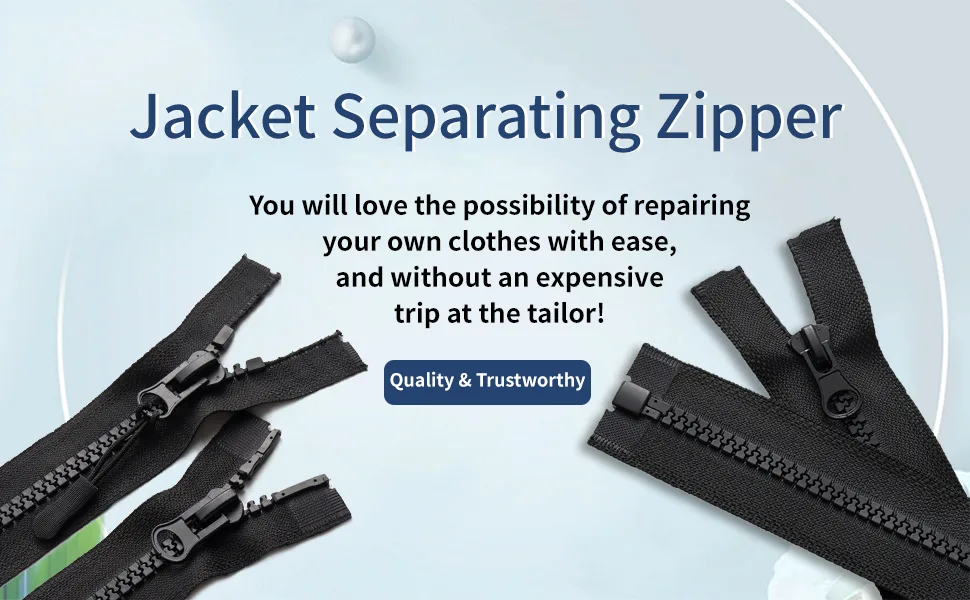 Wavebeexs 28 Inch Jacket Zipper  5 Durable Zipper for Jacket (3 Piece)  Black Plastic Coat Zipper Replacement  Separating Zipper for Coat  Down Jacket  Sweatshirt  Clothes  Parka  and More 28 Inch 3PCS - zipper for jacket