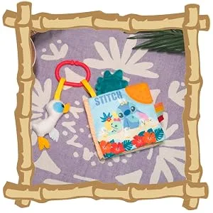 KIDS PREFERRED Disney Baby Lilo & Stitch Soft Book: Stitch ON-The-GO Soft Book  Blue - Perfect Present