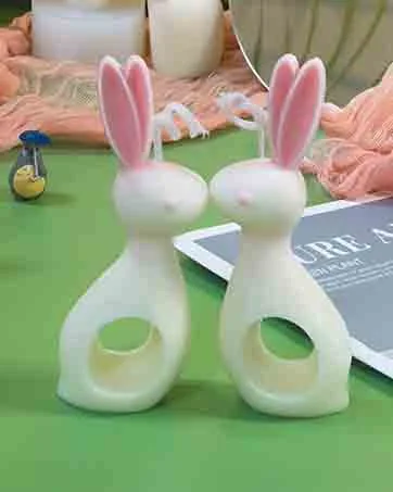 iDOTODO 2Pcs 3D Candle Silicone Mold  Closed Eye Girl and Blindfold Girl Mold  DIY Candle Plaster Soap Craft Making Tool - product information 5