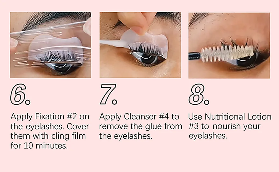 lakerain Lash Lift Kit  Eyelash Perm Kit  Professional Eyelash Lash Extensions  Lash Curling  Semi-Permanent Curling Perming Suitable For Salon & Home Use - how to use