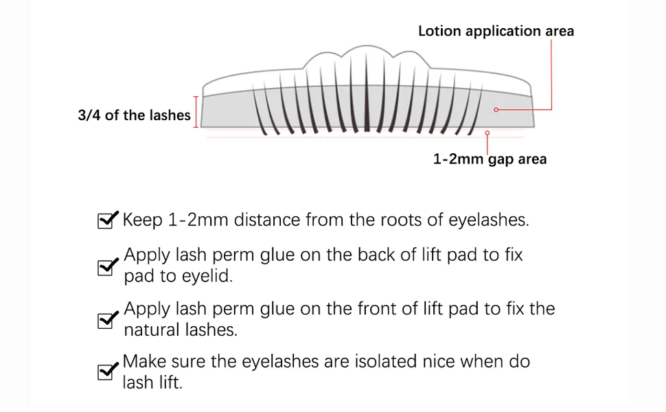 lakerain Lash Lift Kit  Eyelash Perm Kit  Professional Eyelash Lash Extensions  Lash Curling  Semi-Permanent Curling Perming Suitable For Salon & Home Use - lift pads