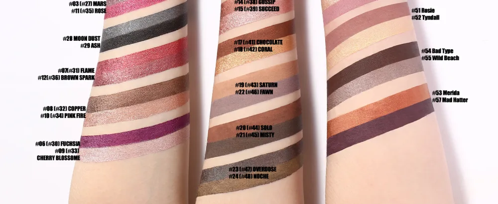 FOCALLURE 2 Pcs Shimmer Cream Eyeshadow Stick Brightener Eyeshadow Pencil Crayon Highlighter Eye Shadow Stick Sets with Crease-proof Formula Long Lasting Waterproof Eye Shadow Make Up (Mocha Pink) - product information 23