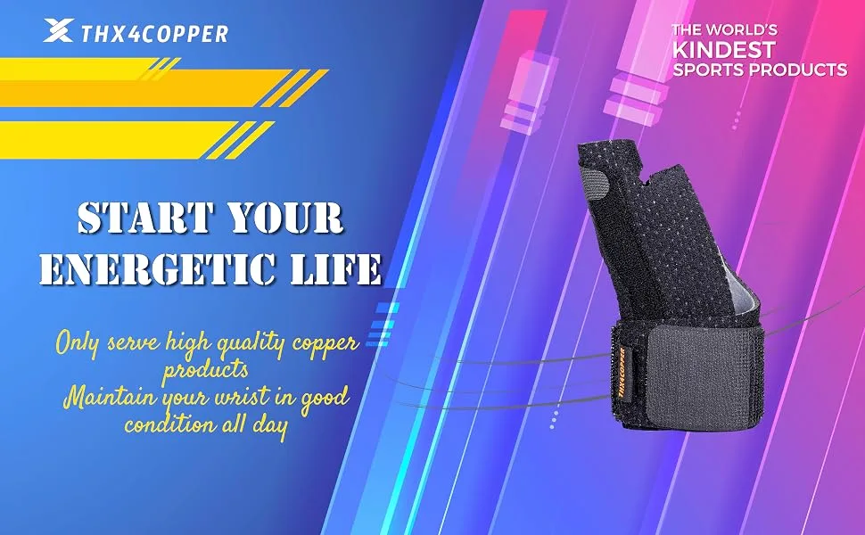 THX4COPPER Reversible Thumb & Wrist Stabilizer Splint for BlackBerry Thumb Trigger Finger  Pain Relief  Arthritis Tendonitis  Sprained  Carpal Tunnel  Stable S-M Single Small/Medium 1 - product information 10