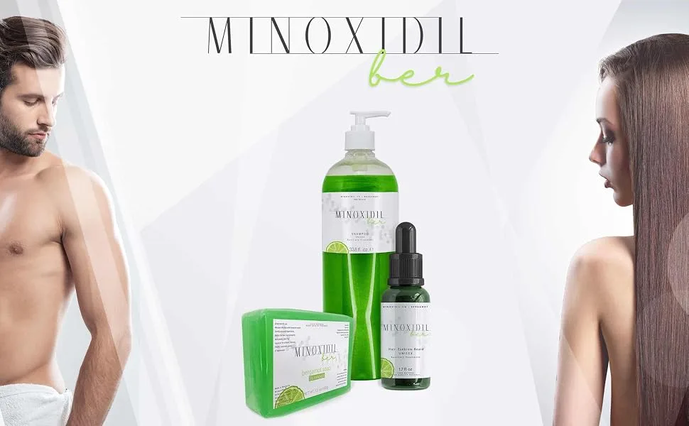 Treatment for Beard and Hair Minoxidil 5% Bergamot Concentrate MINOXIDILBER - minoxidilber