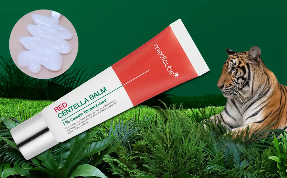 Medicube Red Centella Balm || Highly concentrated balm type solution with 1% Centella titrated extract | Special care solution after breakouts I No artificial coloring | No artificial fragrances | Korean Skincare (30g) - introducing red centella balm