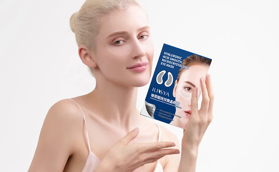 ROUSE Eye Patches Microcrystal Hyaluronic Acid Anti Aging Eye Mask for Puffy Eyes Dark Circles (2 Pairs) - eye patch