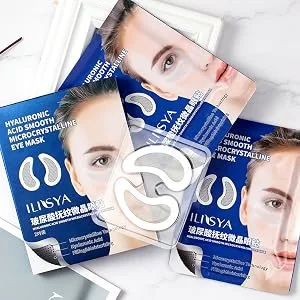 ROUSE Eye Patches Microcrystal Hyaluronic Acid Anti Aging Eye Mask for Puffy Eyes Dark Circles (2 Pairs) - eye patch
