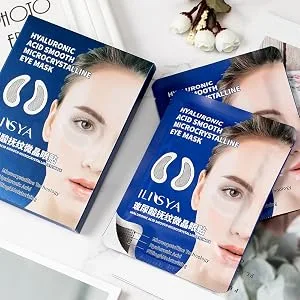 ROUSE Eye Patches Microcrystal Hyaluronic Acid Anti Aging Eye Mask for Puffy Eyes Dark Circles (2 Pairs) - eye patch