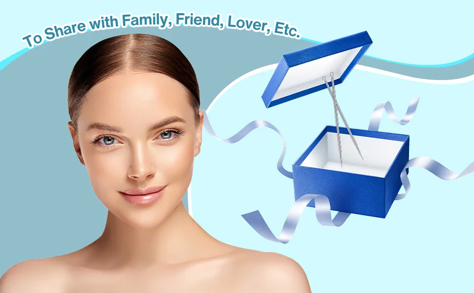2 Pcs Pimple Popper Tool Blackhead Remover Tools Titanium Lancet Needle Kit Professional Facial Milia Removal Blackhead Extractor Tool Comedone Zit Whitehead Blemish Extraction Tools - product information 7