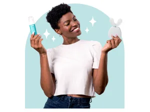 AutoBrush Sonic U Shaped Electric Toothbrush with Soft Nylon Bristles  Rechargeable (White  Double-Sided Brush) White  Double Sided - 3. Rinse