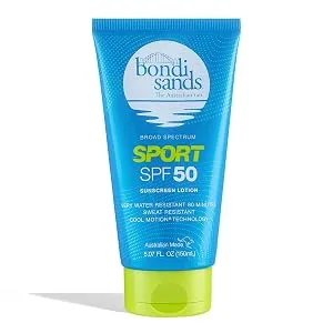 Bondi Sands Sport SPF 50 Sunscreen Lotion | High-Performance Protection with Cool Motion Technology  Non-Greasy  Water + Sweat-Resistant | 5.07 Fl Oz - bondi spf 50