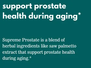 Elements Supreme Prostate  60 Capsules (30 Day Supply)  Advanced Prostate Support Supplement  Supports Healthy Urinary Flow and Function  Gluten Free  Non- GMO Certified - Support prostate health during aging