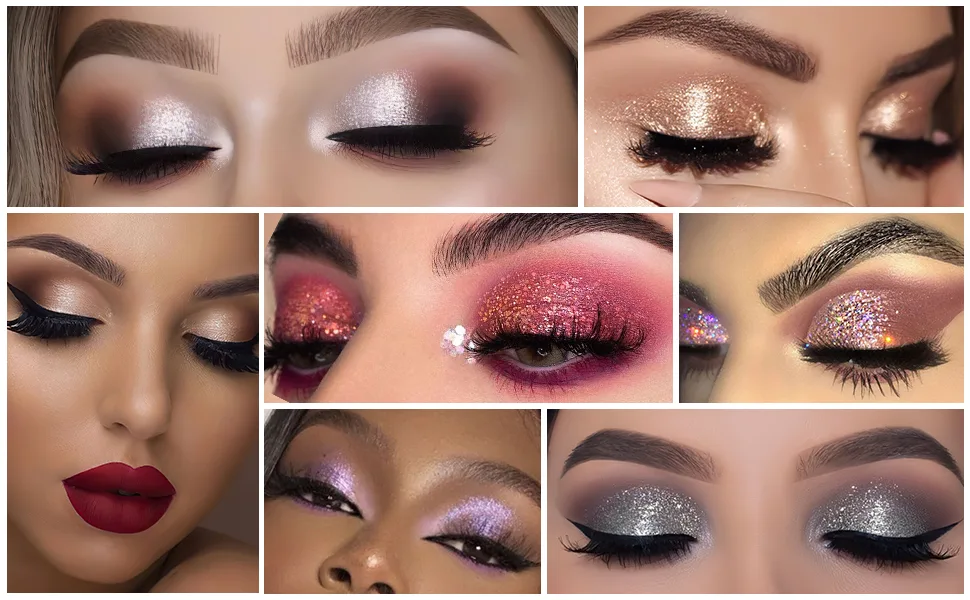 FOCALLURE Glittering Liquid Eyeshadow  High-Impact  Long Lasting  Quick-Drying  Crease Resistant  Precision Applicator Included  03 Brilliant Star 3 Brilliant Star - FA195 7