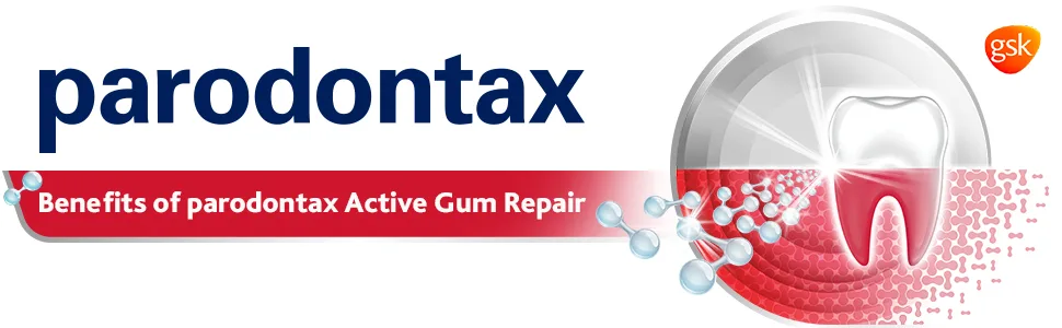 Parodontax Active Gum Repair Whitening Toothpaste for Bleeding Gums - 3.4 oz Tube - parodontax active gum repair
