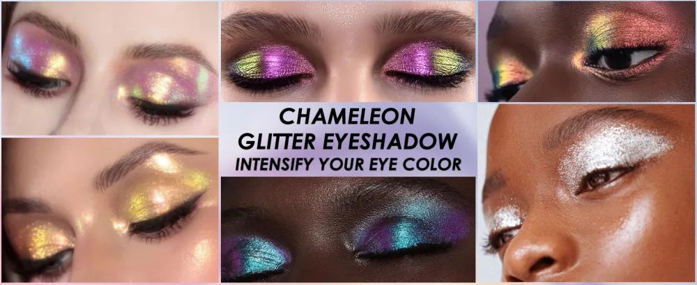 FOCALLURE Chameleon Cream Eyeshadow Intense Color Shifting Creamy Eye Shadows Highly Pigmented Metallic Shimmer Multi-Reflective Finishes Moonlight Disco 01 Moonlight Disco - FA901 1