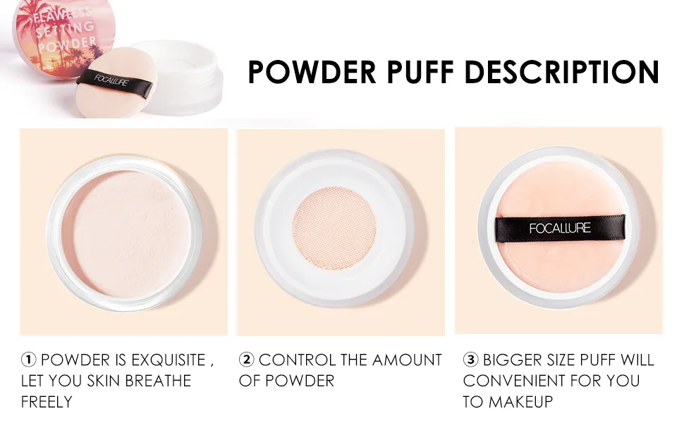 Focallure Flawless Setting Long Lasting Spray Beauty Compact Powder Make Up Powder Double Lasting Foundation 04 - product information 24