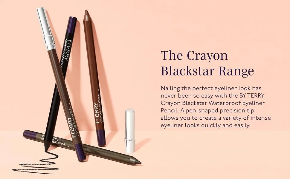 By Terry Eyeliner Crayon Blackstar  Long-lasting Waterproof Eyeliner Pencil  Highly Pigmented  Creamy Formula N 3 Bronze Generation - Crayon Blackstar