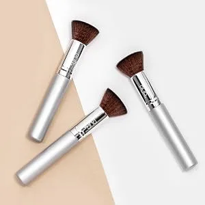 P R MINERALS Chisel Brush  Flat Top Makeup Brush  Synthetic  Cruelty-Free Bristles  1 ct. - pur chisel brush, foundation brush, powder foundation brush, makeup brush