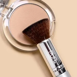 P R MINERALS Chisel Brush  Flat Top Makeup Brush  Synthetic  Cruelty-Free Bristles  1 ct. - pur chisel brush, foundation brush, powder foundation brush, makeup brush