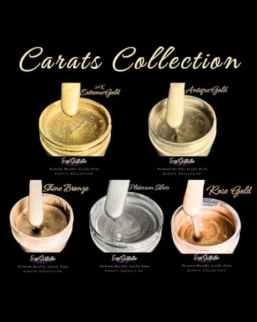 3D Sculpture Painting Paste|Texture Paste|Decorative Plaster|Ready to Use|Unique Colors|Ideal for Artwork|Stencil|Flowers|Texture|Art Relief| 6 oz (Metallic White) - Premium Acrylic Paint