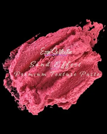 3D Sculpture Painting Paste|Texture Paste|Decorative Plaster|Ready to Use|Unique Colors|Ideal for Artwork|Stencil|Flowers|Texture|Art Relief| 6 oz (Metallic White) - Sand Effect Texture Paste