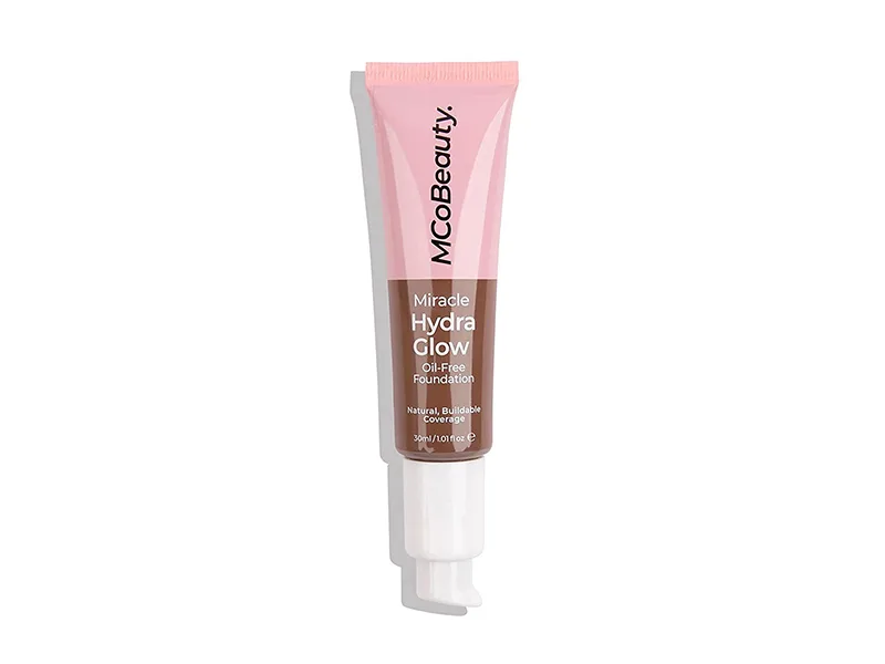 MCoBeauty Miracle Hydra Glow Oil-Free Foundation - Water-Based  Light-Medium Coverage - Features A Natural Satin Finish - Ultimate Radiant Base - With A Second-Skin Feel - True Ivory - 1 Oz True Ivory 1 Ounce - B09RQ2KSK4